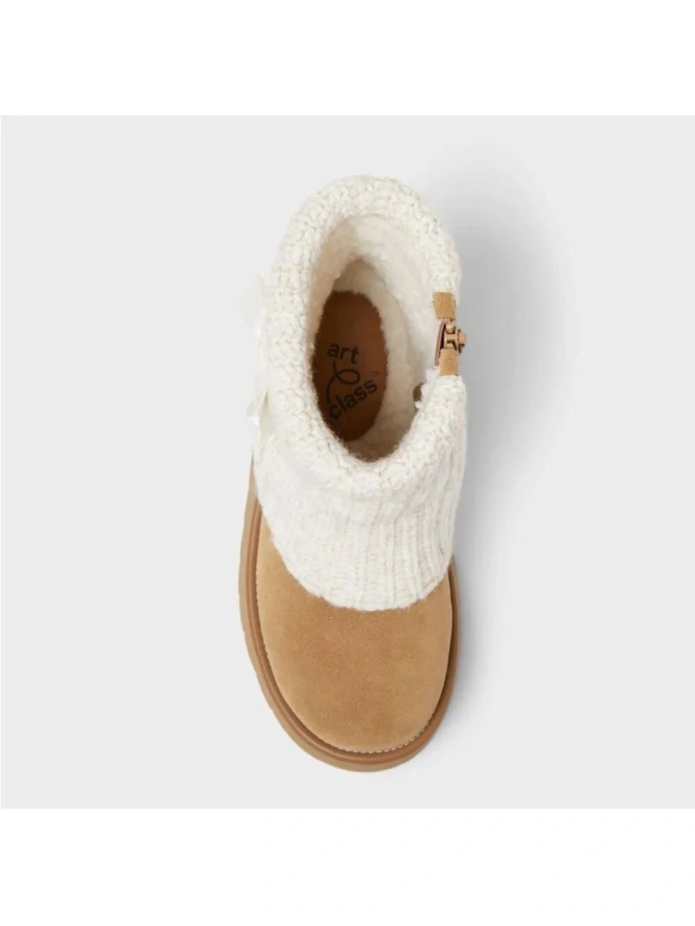 Kids' Keiko Faux Suede Style Boots - art class- Tan